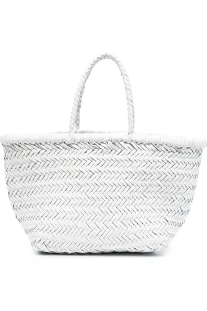 Dragon Diffusion Interwoven leather tote bag
