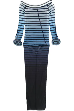 Jean Paul Gaultier Striped maxi dress