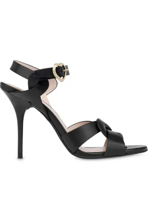 Moschino 100mm leather sandals