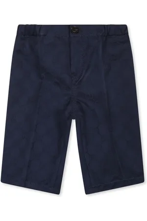 Gucci Web-detail cotton trousers