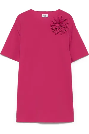 Il gufo Floral-appliqu?? dress