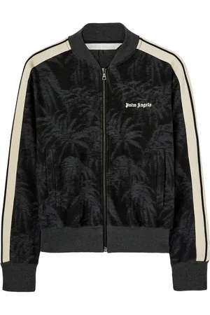Palm Angels Pams-jacquard zipped sweater