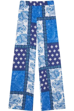 Donde Esteban Patchwork-print trousers