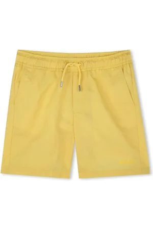 HUGO BOSS Drawstring-waist swim shorts