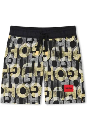 HUGO BOSS Logo-print swim shorts