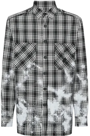 Philipp Plein Checked long-sleeve shirt