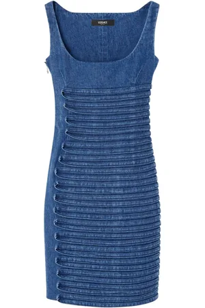 VERSACE Denim mini dress
