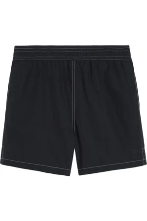 Ami Contrast-stitching swim shorts
