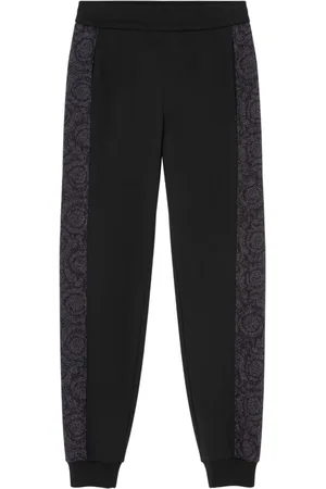 VERSACE Barocco-jacquard lurex track pants