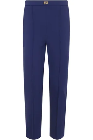 Elisabetta Franchi Logo-plaque trousers