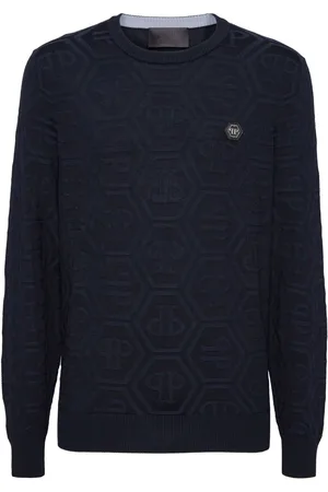Philipp Plein Monogram-jacquard sweater
