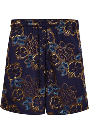 Vilebrequin Floral-jacquard swim shorts