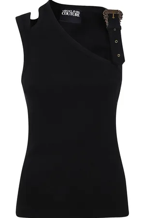 VERSACE Baroque buckle tank top