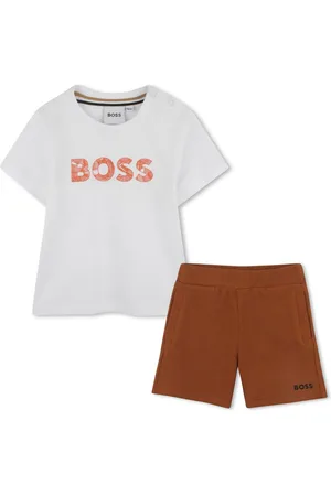 HUGO BOSS Logo-print short set