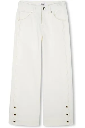 Chloé Scallop-edge jeans
