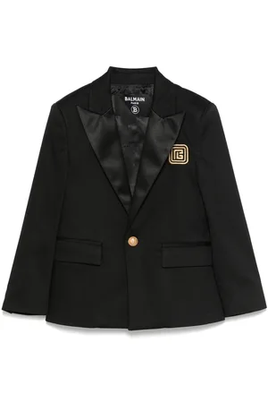 Balmain Embroidered-logo blazer