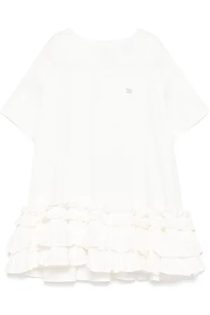 DOUUOD KIDS Ruffled-detailing dress