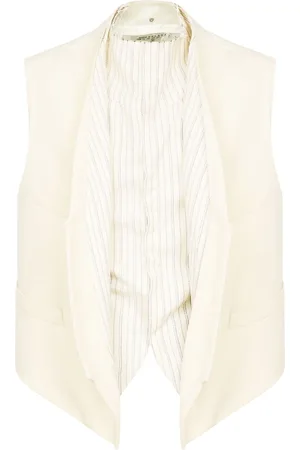 Maison Margiela Striped-panel waistcoat