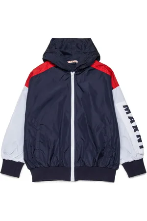 Marni Colour-block hooded jacket