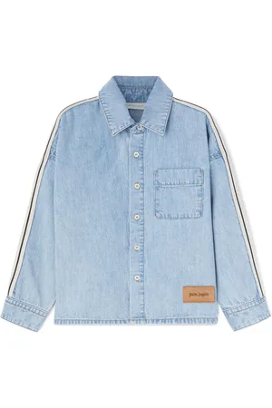 Palm Angels Logo-print chambray shirt