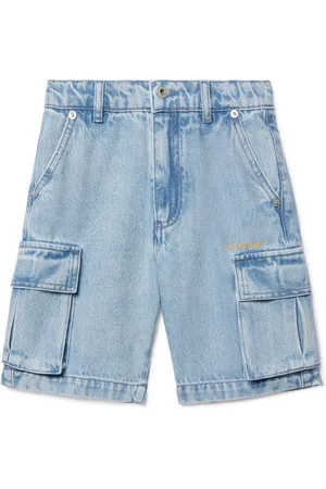 OFF-WHITE Bookish denim shorts