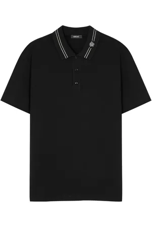VERSACE Medusa-embroidered polo shirt