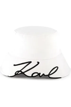 Karl Lagerfeld Logo-embroidered cotton bucket hat
