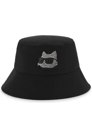 Karl Lagerfeld Logo-print cotton bucket hat