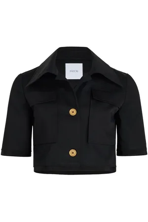 Patou Short-sleeved cropped jacket