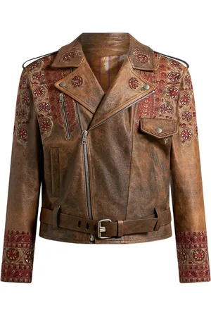 Etro Leather biker jacket