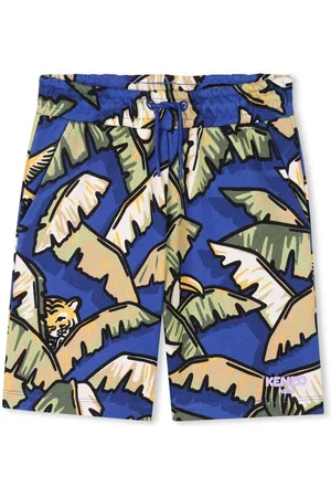 Kenzo Leaf-print Bermuda shorts
