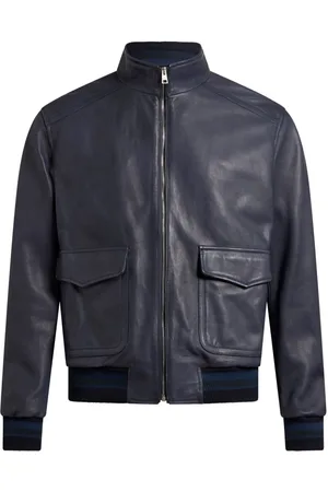 Etro Leather bomber jacket