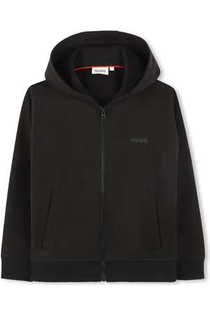 HUGO BOSS Rubberised-logo hoodie