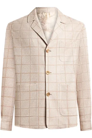 Etro Check pattern shirt jacket