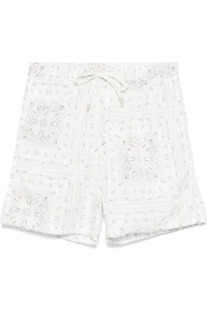 ELEVENTY Bandana-print swim shorts