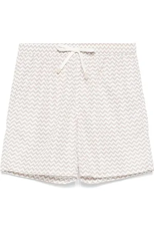 ELEVENTY Chevron-print swim shorts