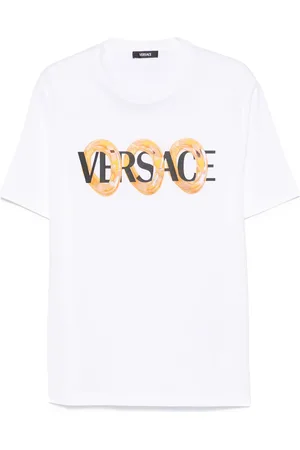 VERSACE Maxi Chain logo-print T-shirt