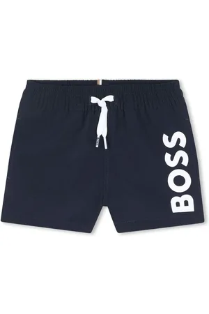 HUGO BOSS Logo-print swim shorts