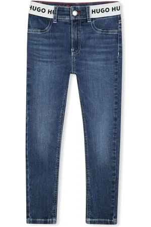 HUGO BOSS Logo-waistband jeans