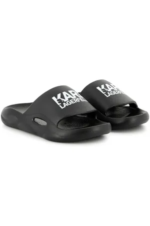 Karl Lagerfeld Logo-print flip flops