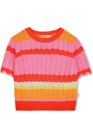 Billieblush Striped knitted T-shirt