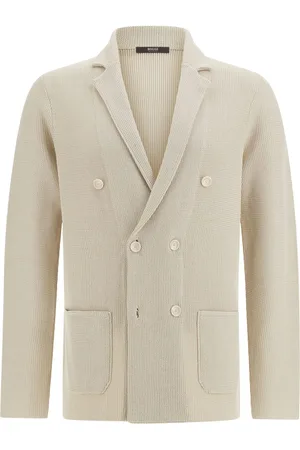Boggi Milano Double-breasted knit jacket