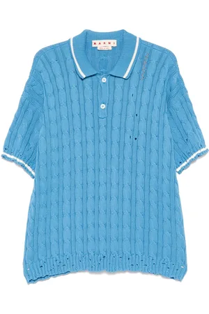 Marni Cable-knit polo shirt