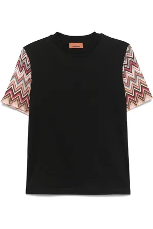 Missoni Crew-neck zigzag-knit T-shirt
