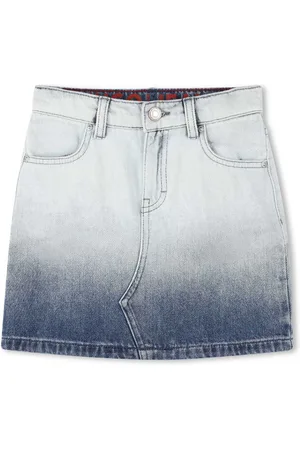 HUGO BOSS Gradient-effect denim skirt