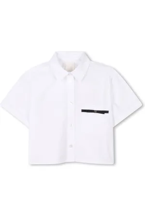 Givenchy Logo-plaque cotton poplin shirt