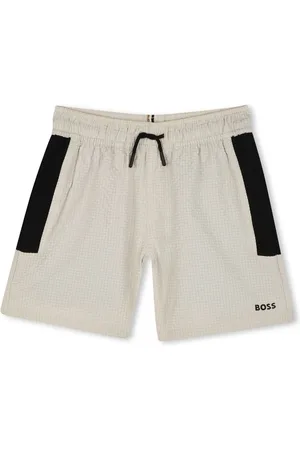 HUGO BOSS Logo-print swim shorts