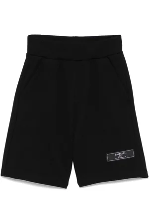 Balmain Logo-tag track shorts