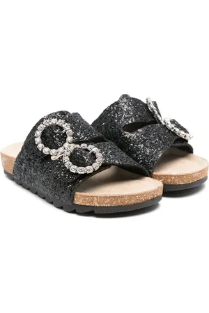 MONNALISA Glitter-embellished sandals