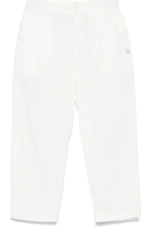 DOUUOD KIDS Logo-print trousers